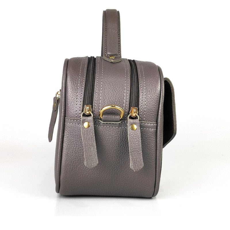 Bolsa de Couro Legitimo feminina Baú CZE