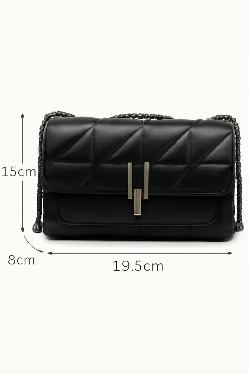 Bolsa Acolchoada com Alça de Corrente