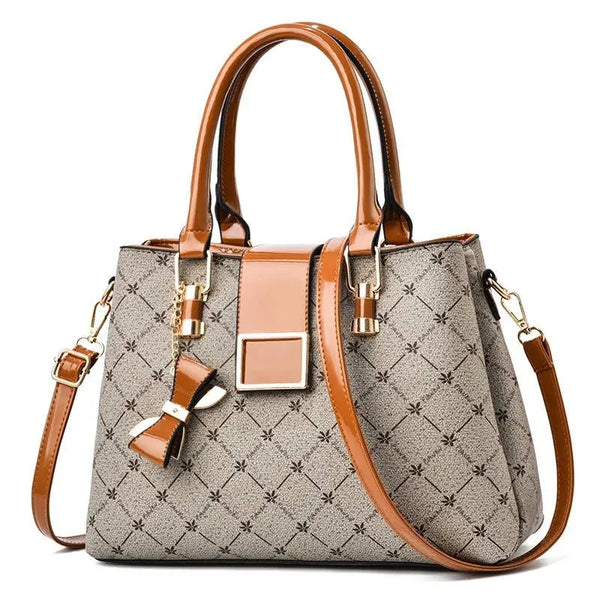 Bolsa Feminina de Ombro Clássica de Luxo