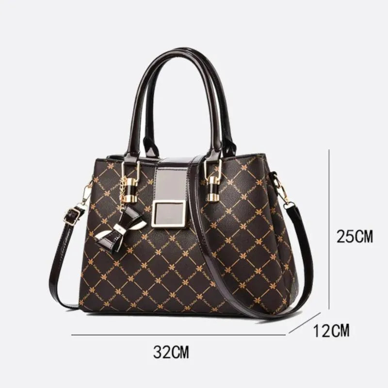 Bolsa Feminina de Ombro Clássica de Luxo