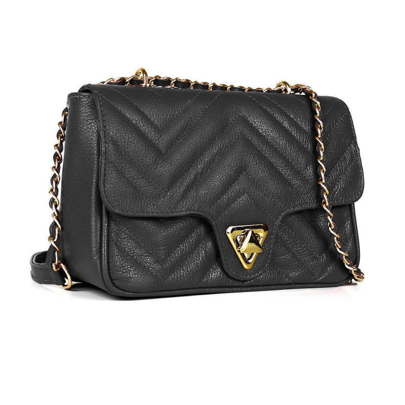 Bolsa de couro em Matelassê Camille