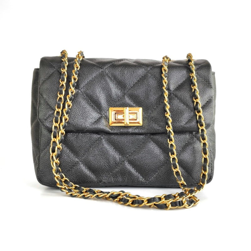 BOLSA BRENDA EM COURO MATELASSE
